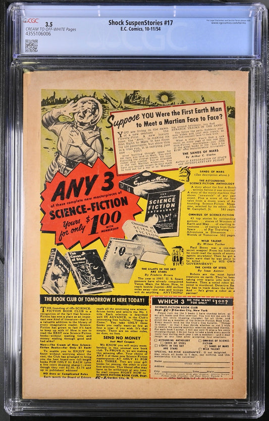 Shock Suspenstories #17 CGC 3.5