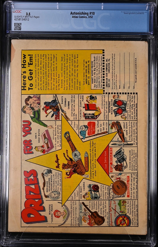 Astonishing #10 CGC 3.5