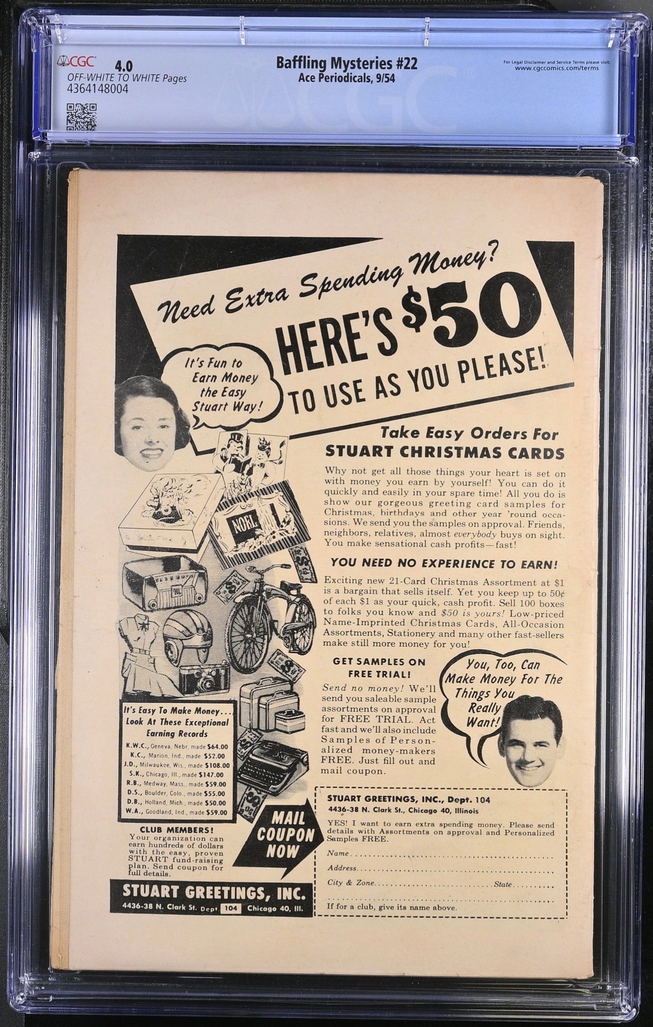 Baffling Mysteries #22 CGC 4.0