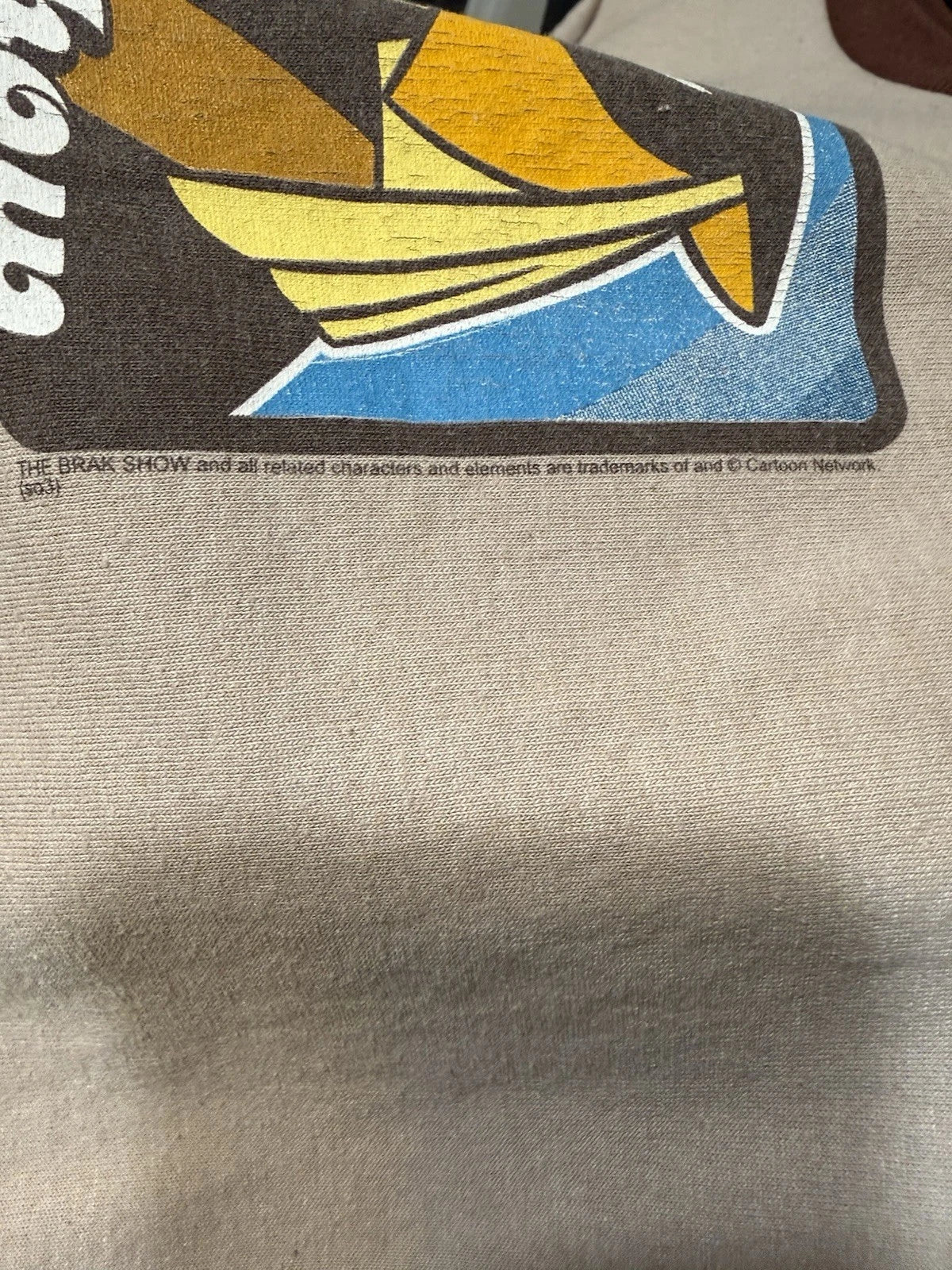 Vintage 2003 The Brak Show Cartoon Ringer T Shirt Adult Swim Size XL 23.5x31