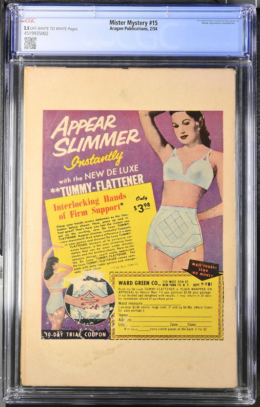 Mister Mystery #15 CGC 2.5
