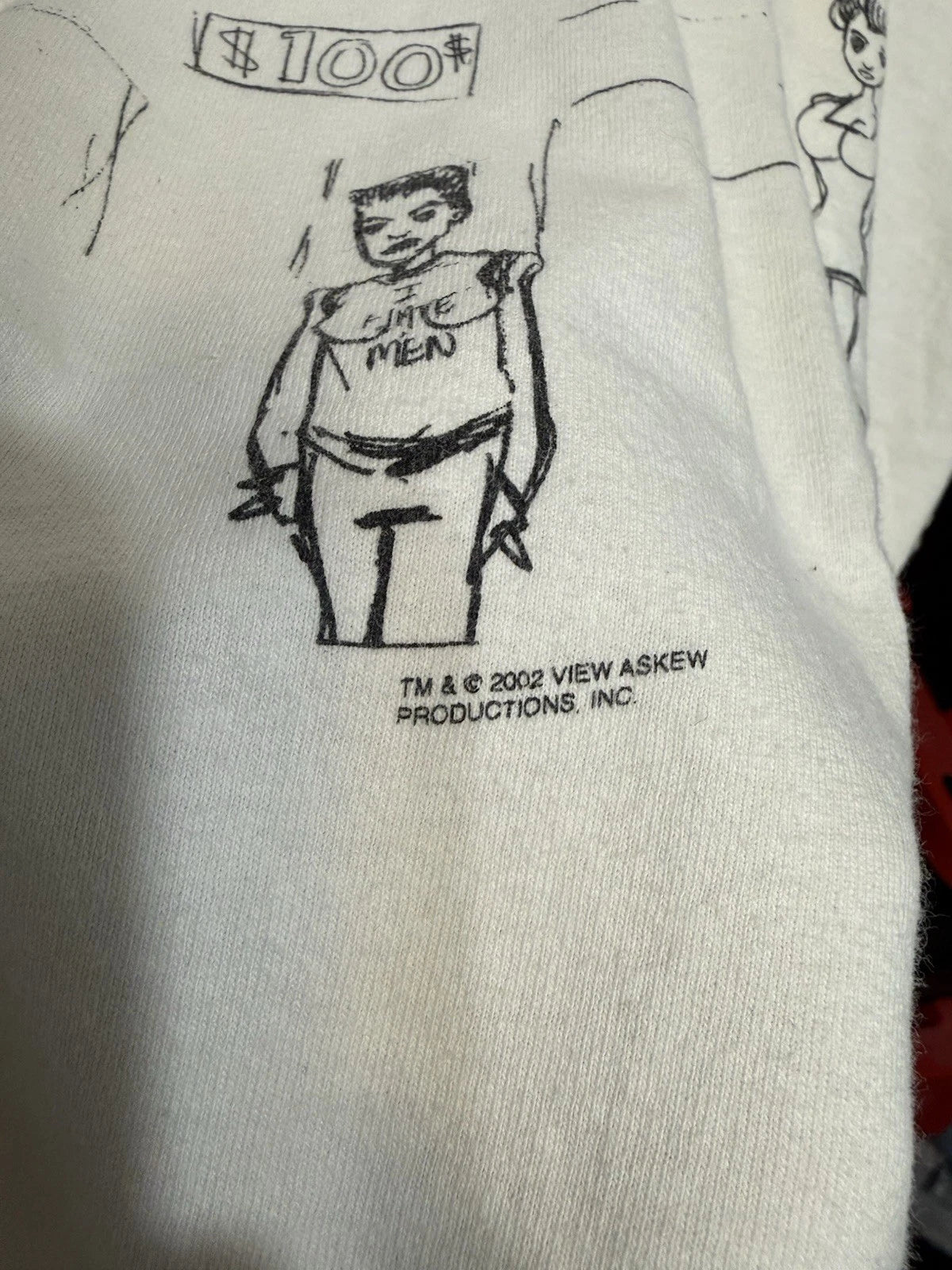 Vintage 2002 Chasing Amy View Askew Graphitti Movie Shirt Mens Size L 21x26.5