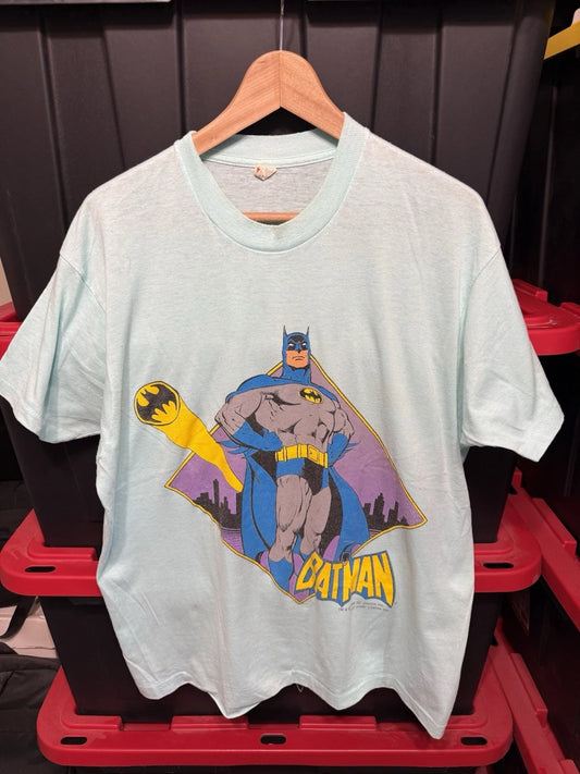 Vintage 80s Batman Shirt Mens Size XL 20x29 Screen Stars Single Stitch USA Mint