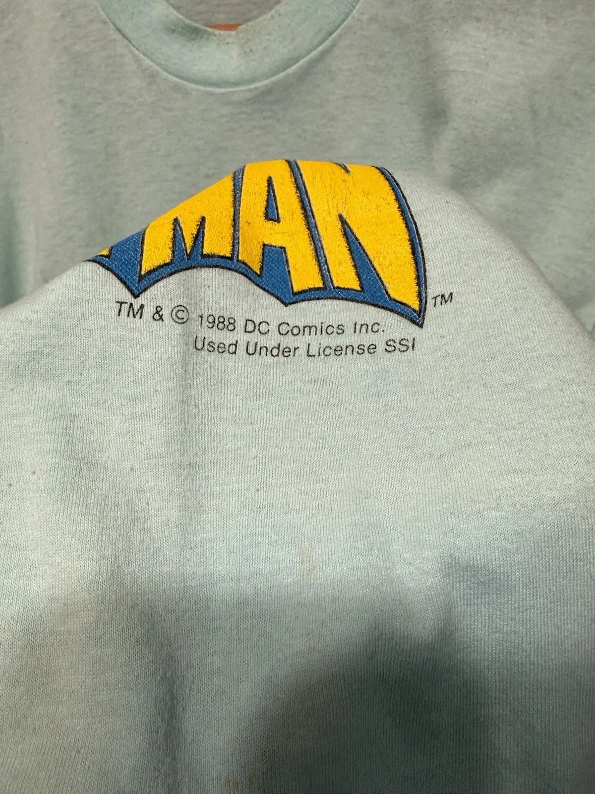 Vintage 80s Batman Shirt Mens Size XL 20x29 Screen Stars Single Stitch USA Mint