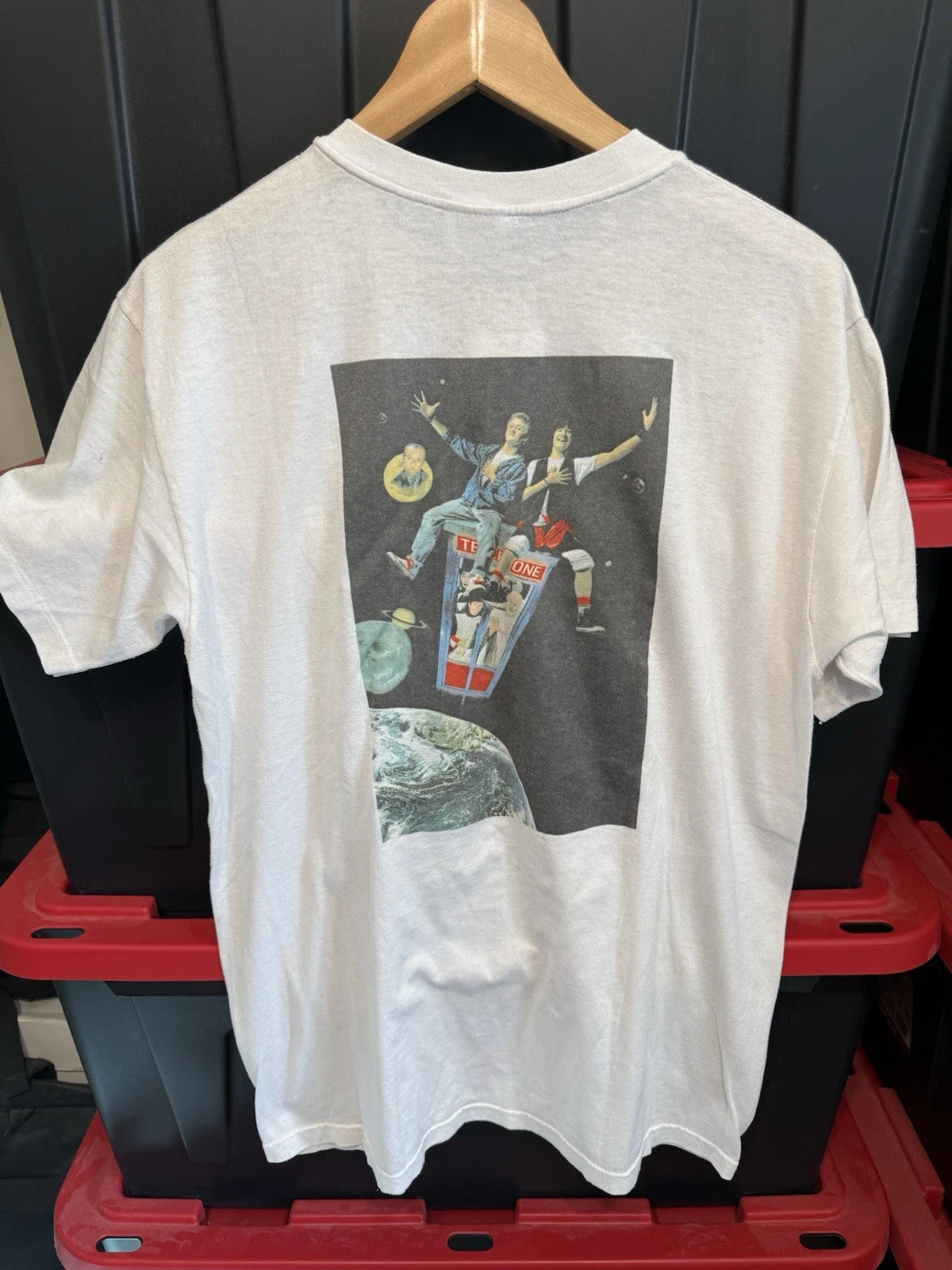 Vintage 80s Bill & Ted's Excellent Adventure Movie Promo Shirt 1988 Size L 20x28
