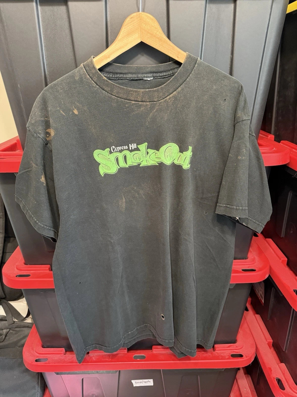 Vintage Y2K Cypress Hill Smoke Out Tour 2001 Band T-Shirt Mens Size L 22x28.5
