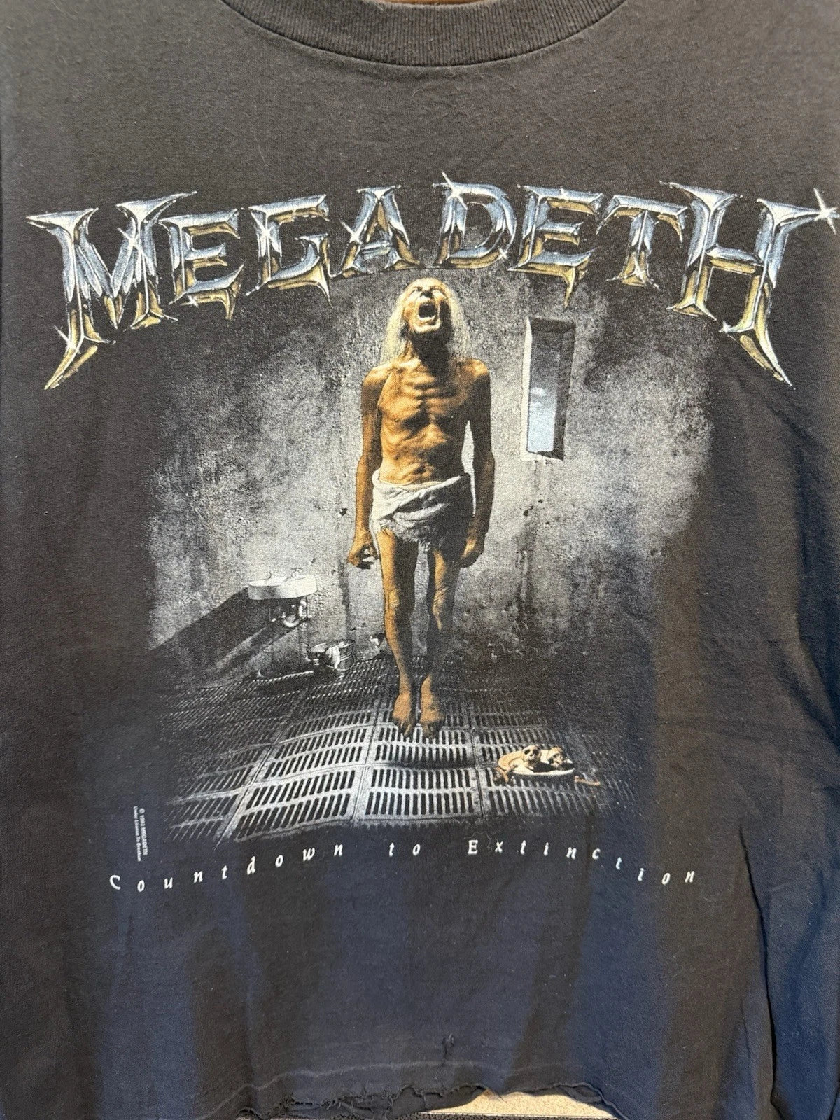 Vintage 1992 Megadeth Countdown To Extinction Long-sleeve Shirt Mens XL 23.5x29