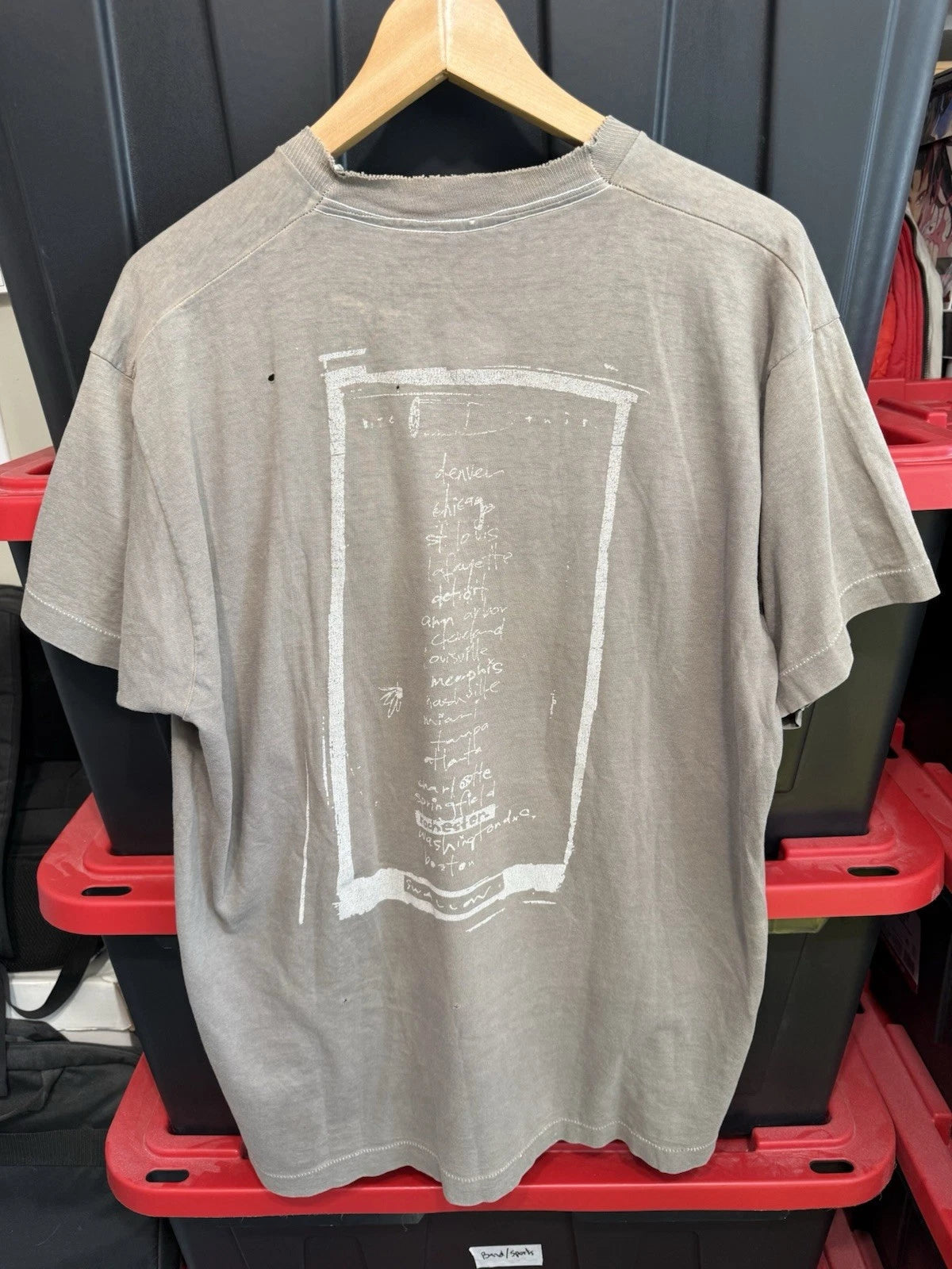 1994 Pearl Jam Freak Tour Shirt Marionette Size L 23x30 Fruit Loom Single Stitch