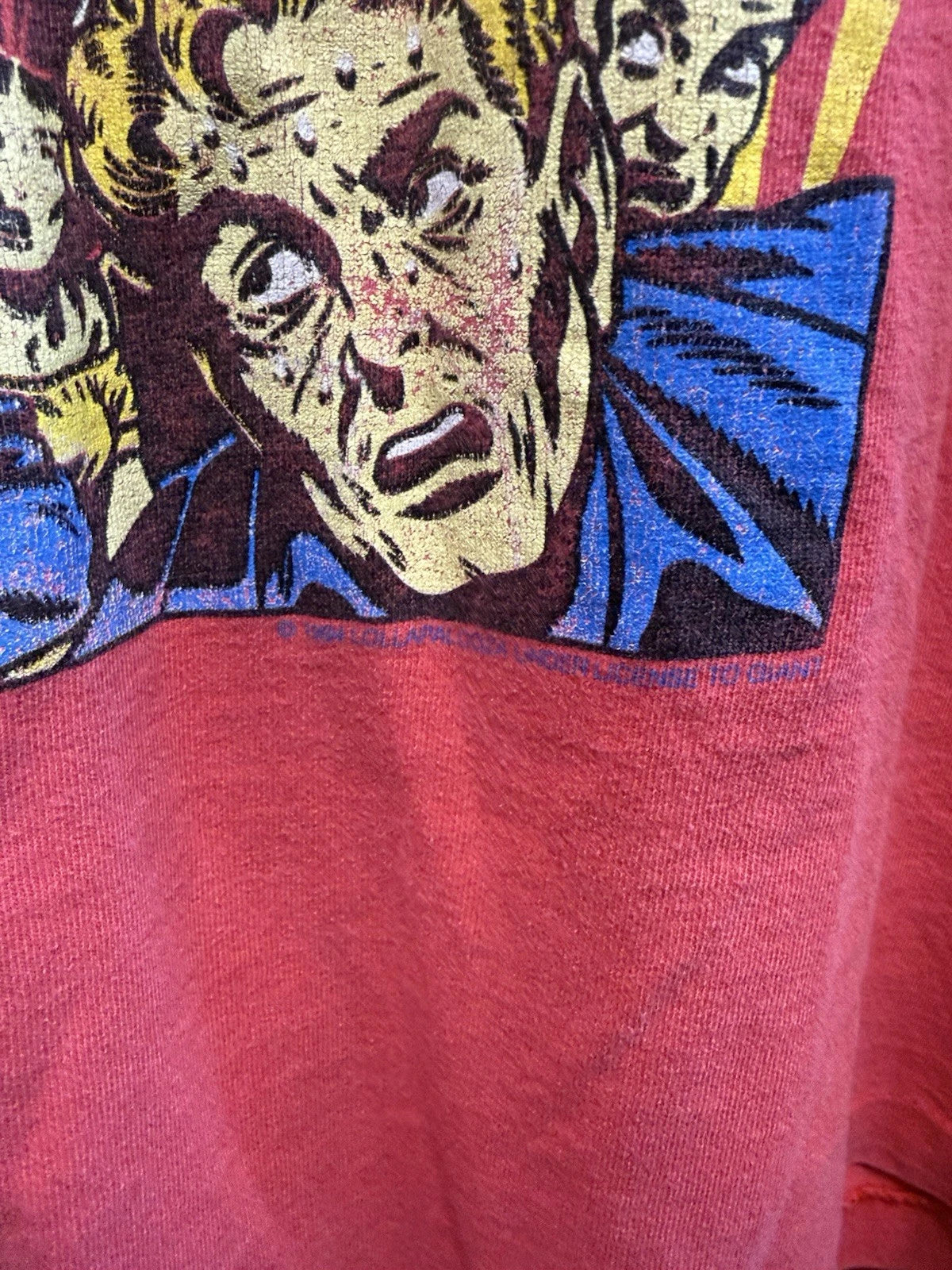 Vintage 1994 Lollapalooza Music Festival Red Mens Size XL 22x29 90s Rock Shirt