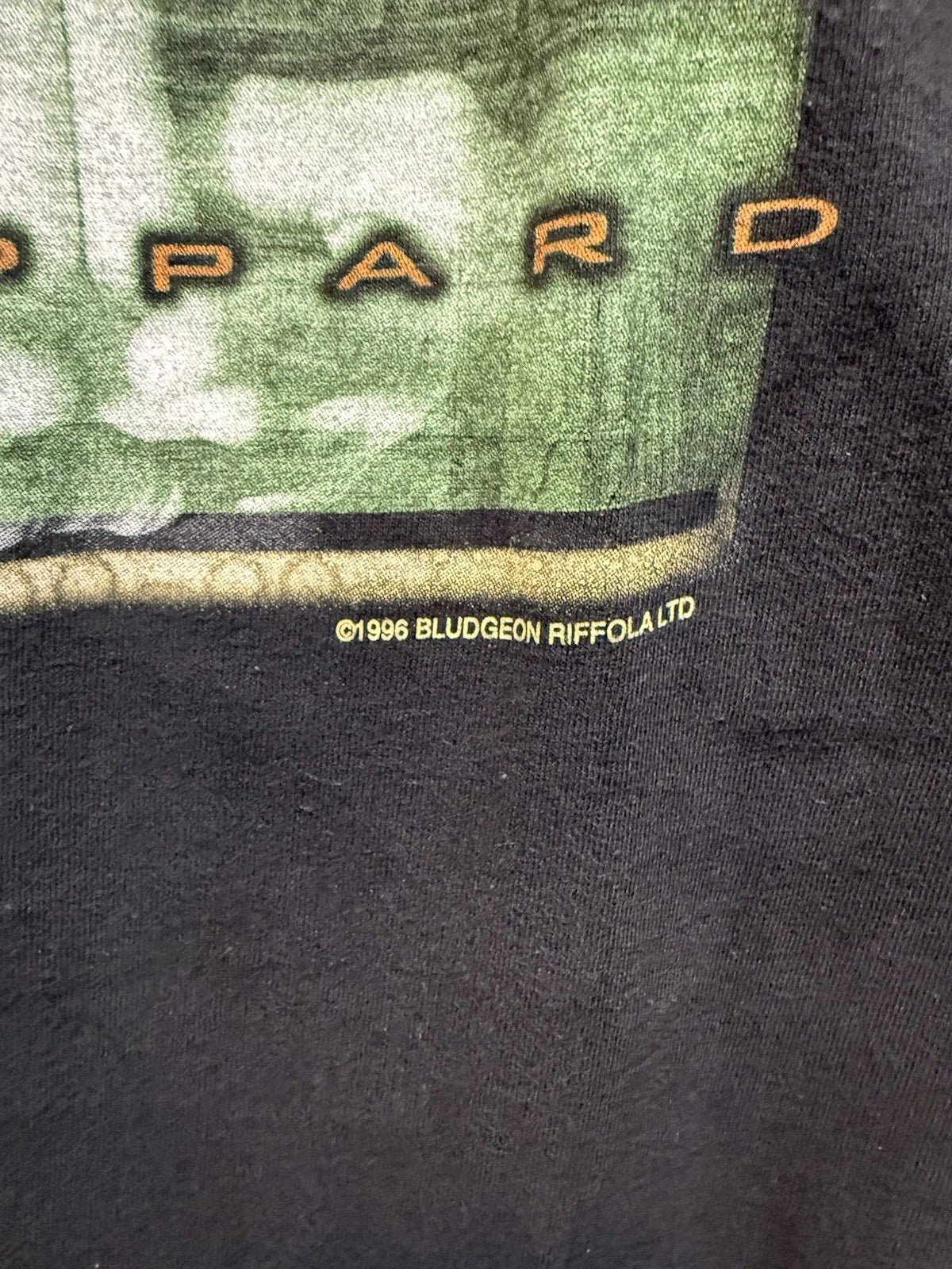 Vintage 90s Def Leppard Slang Concert Tour 1996 Black Mens XL 23x32 Band Tee